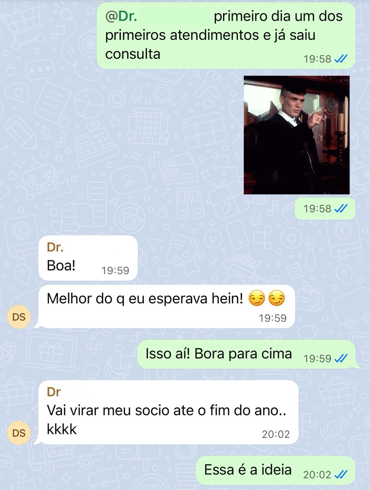 Depoimento de cliente Eixo Digital em conversa de WhatsApp 9